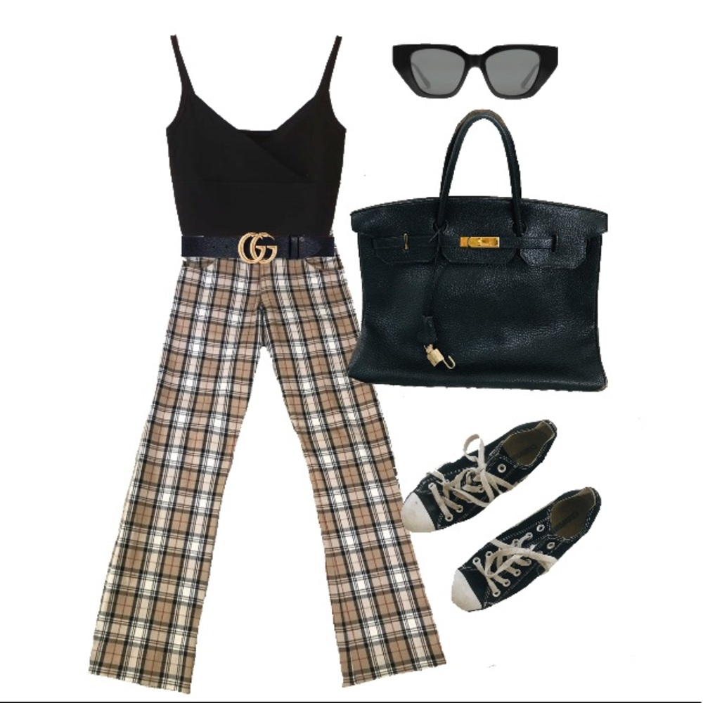 So Burberry! Plaid Trousers!